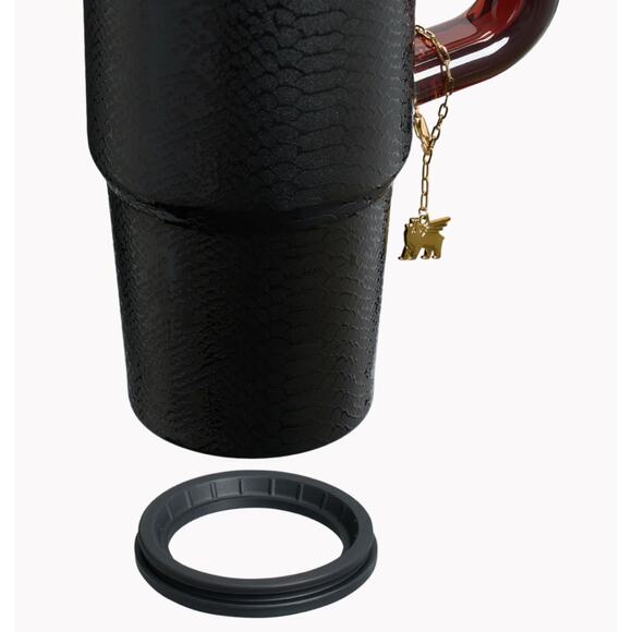 STANLEY Quencher LUXE H2.0 FlowState 30 oz Tumbler, BLACK SNAKESKIN - Picture 4 of 5